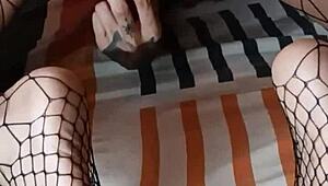 Juanlatino Fucks Her In Fishnets, Cums On Basque Feet