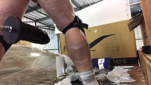 One more fat ass fucking with machine.