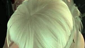 in a wild second life nightclub, a black man pounds a latina woman hard.