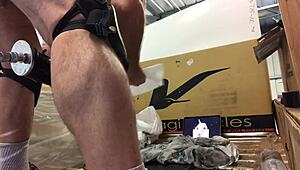 One more fat ass fucking with machine.