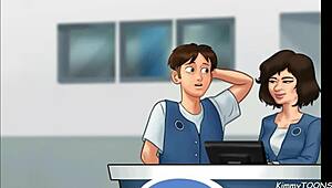 Man, manager's daughter sucked me behind desk at work, oops!