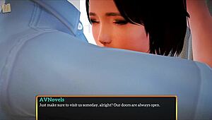 girl REVEALS small TITS in game