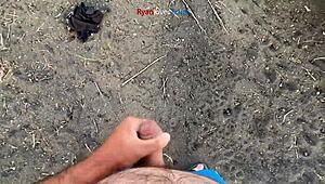 masturbating under a bridge, can’t believe i did this solo! 😅