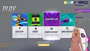 Vtuber Lewdneko plays Overwatch and gets spanked in part 2