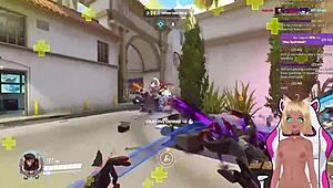 Vtuber Lewdneko plays Overwatch and gets spanked in part 2