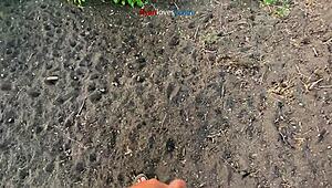 masturbating under a bridge, can’t believe i did this solo! 😅