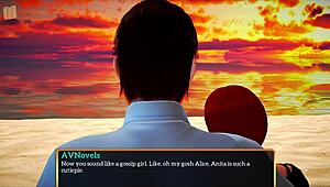 girl REVEALS small TITS in game