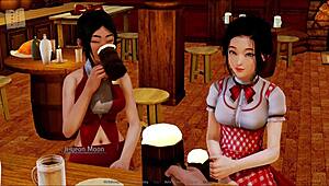 Harem hotel 174 features anime-style adventures in a game setting