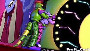 Holy crap, check out this wild Fnaf fruit cock action now!