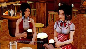 Harem hotel 174 features anime-style adventures in a game setting