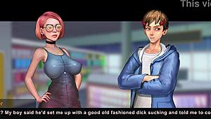 taffy tales part 3 teases with busty anime teacher antics