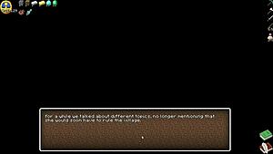 Teen witch in cute outfit tests potion for giant cock growth in Hornycraft hentai parody.