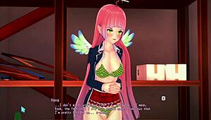 Pink Hair Girl Experiences First Time in 3D Cartoon