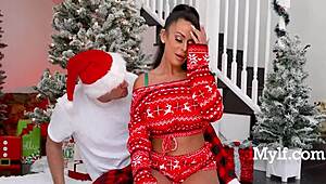 kiki, i’m over the moon for your big tits this christmas!