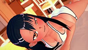 Hayase Nagatoro in bikini rides for uncensored hentai!