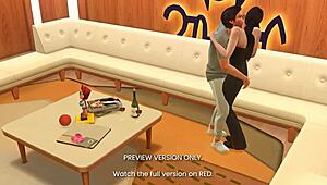 after the ball game, naughty athletic girl in 3d hentai sex.