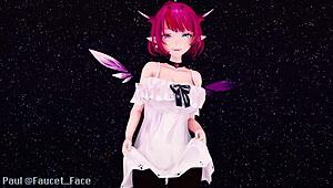 Åh fan, spruta inne i 3D-cartoon rödhåriga känns overkligt! 😲