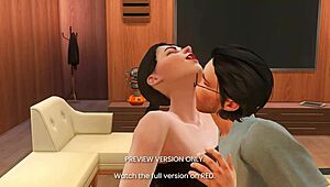 after the ball game, naughty athletic girl in 3d hentai sex.