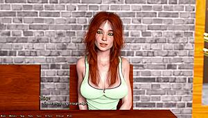 Helping the hot redhead president in 3D cartoon game Being a Dik 06
