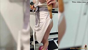 Lustful Housewife Fingers Pussy and Ass in Hot Solo Fucking Session.