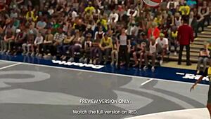 after the ball game, naughty athletic girl in 3d hentai sex.