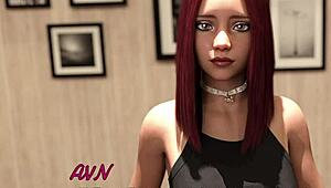 Horny Busty Redhead Roommate Stars in 3D Porn Game at College Dorm