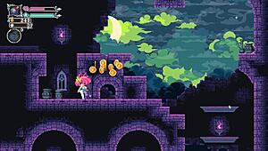 narrative-neutral: flip witch pixel hentai game episode 10 features a femdom ghost riding scene in cute 3d outfit