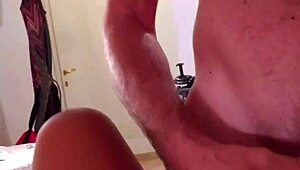 pov sexy camgirl banged hard by friend after live show!