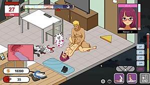 hentai game handyman legend part 3 with cheating wives in ntr action