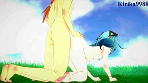 I can’t believe Faruzan, Layla, and Aether in this wild Genshin Impact hentai sex scene. It’s so intense with raw creampie action!