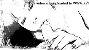 Nymphomaniac gives intense blowjob in Take On Me cartoon