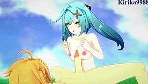 I can’t believe Faruzan, Layla, and Aether in this wild Genshin Impact hentai sex scene. It’s so intense with raw creampie action!