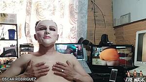 i'm the gay crossdressing goddess wearing the mask for sexy fun