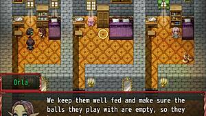 Harem in another world hentai game ep 20 gym workout exposed her pussy