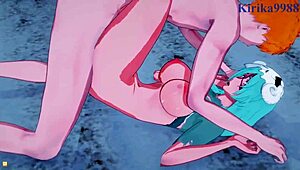 Nel Tu, Nelliel, Tier Harribel, and Ichigo Kurosaki say, let’s bang hard in Bleach hentai!