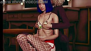 cute 3d lesbian girls in pantyhose having fun