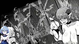 This succubus summoning hentai has great action scenes