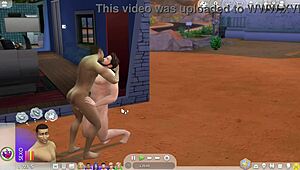 el sim hetero finalmente sucumbe a la tentacion gay en el cartoon
