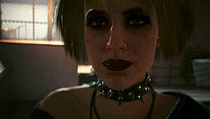 사이버펑크 2077 미스티 라구나 벤드 섹스 장면 플레이함