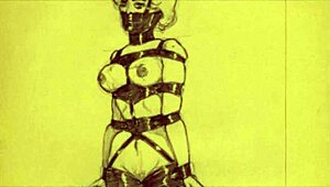 vintage erotic drawings bring retro charm in classic cartoon style.