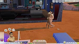 el sim hetero finalmente sucumbe a la tentacion gay en el cartoon