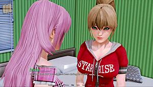 in the harem hotel, things get interesting with the girls.