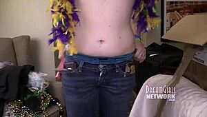 Girls Strip Naked on Bourbon Street and in Hotel Room for Wild Fun