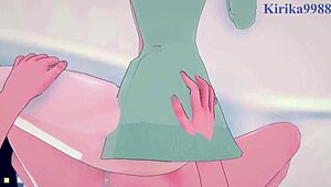 yo, himiko toga and mirko go hard in pov hentai