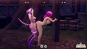 I Can't Stop Eating Emissary's Shaved Pussy in Ep5 of Breeders of the Nephelym Game