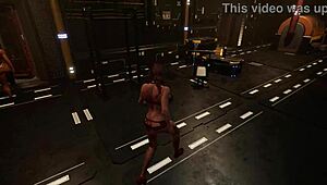 In Project Werewulf, the adult horror game, a hot scene unfolds with intense action.