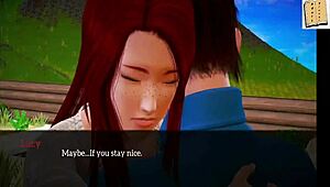 My new family teen has huge tits!