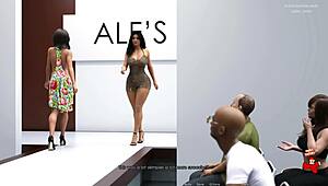 Anna Exciting Affection SE2 - Catwalk Playthrough on Balcony in Episode 54