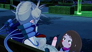 WHOA! Ochako Uraraka and Himiko Toga in Wild Futanari Sex Action!