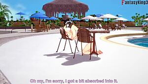 Yor Forger Enjoys Bikini Pool Sex In Spy X Family Fantasy